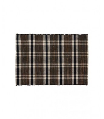 Plaid Woven Hyacinth Placemat-4 Pcs